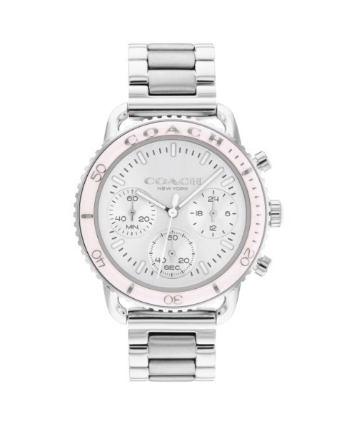 「COACH/コーチ」Cruiser Chronograph Stainless Steel Bracelet Watch37mm