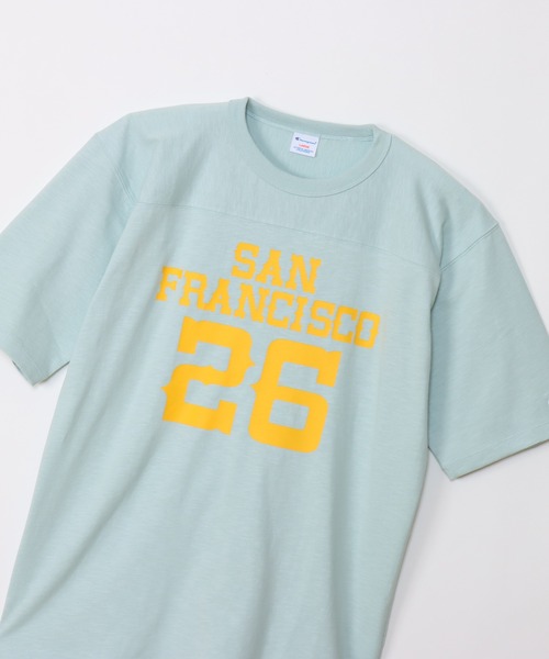 Champion（チャンピオン）の「【Champion/チャンピオン】メンズ キャンパス ショートスリーブフットボールTシャツ（Tシャツ/カットソー・メンズ・ブルー系その他2/ペールイエロー/ホワイト/ライトグレー・MEDIUM/LARGE/X-LARGE）」の12枚目の写真