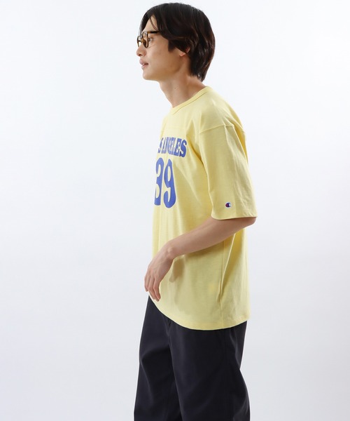 Champion（チャンピオン）の「【Champion/チャンピオン】メンズ キャンパス ショートスリーブフットボールTシャツ（Tシャツ/カットソー・メンズ・ブルー系その他2/ペールイエロー/ホワイト/ライトグレー・MEDIUM/LARGE/X-LARGE）」の15枚目の写真
