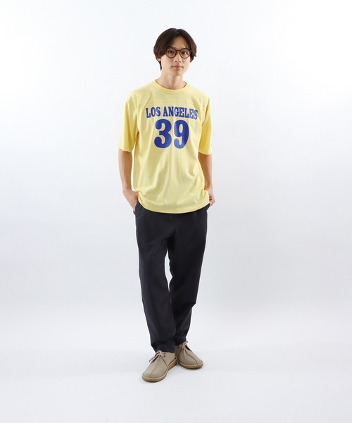 Champion（チャンピオン）の「【Champion/チャンピオン】メンズ キャンパス ショートスリーブフットボールTシャツ（Tシャツ/カットソー・メンズ・ブルー系その他2/ペールイエロー/ホワイト/ライトグレー・MEDIUM/LARGE/X-LARGE）」の18枚目の写真