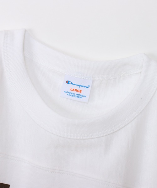 Champion（チャンピオン）の「【Champion/チャンピオン】メンズ キャンパス ショートスリーブフットボールTシャツ（Tシャツ/カットソー・メンズ・ブルー系その他2/ペールイエロー/ホワイト/ライトグレー・MEDIUM/LARGE/X-LARGE）」の7枚目の写真