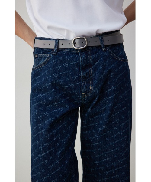 AZUL by moussy（アズールバイマウジー）の「ロングレザーナローベルト（ベルト・メンズ・ブラック/グレー・FREE）」の12枚目の写真