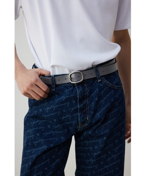 AZUL by moussy（アズールバイマウジー）の「ロングレザーナローベルト（ベルト・メンズ・ブラック/グレー・FREE）」の11枚目の写真