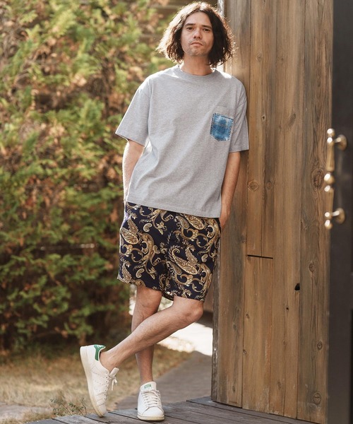 CAMBIO(カンビオ)の「mt8831- フェイクポケットプリントTシャツ(デニム)(Tシャツ/カットソー・メンズ・ネイビー/ホワイト/グレー/ブラック・S/M/L/XL)」の15枚目の写真
