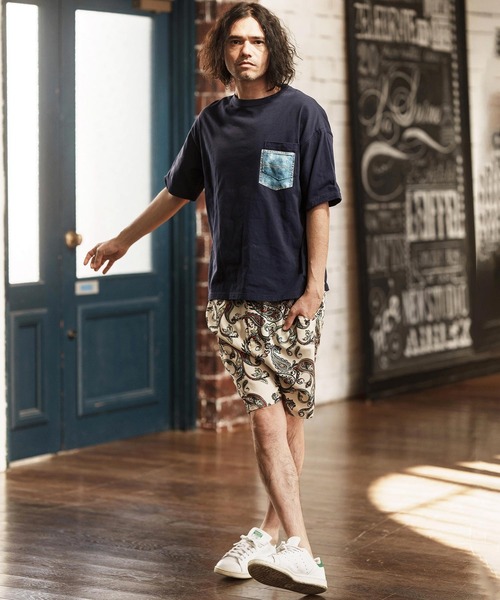 CAMBIO(カンビオ)の「mt8831- フェイクポケットプリントTシャツ(デニム)(Tシャツ/カットソー・メンズ・ネイビー/ホワイト/グレー/ブラック・S/M/L/XL)」の22枚目の写真