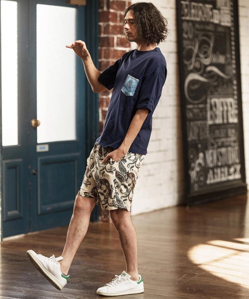 CAMBIO(カンビオ)の「mt8831- フェイクポケットプリントTシャツ(デニム)(Tシャツ/カットソー・メンズ・ネイビー/ホワイト/グレー/ブラック・S/M/L/XL)」の17枚目の写真