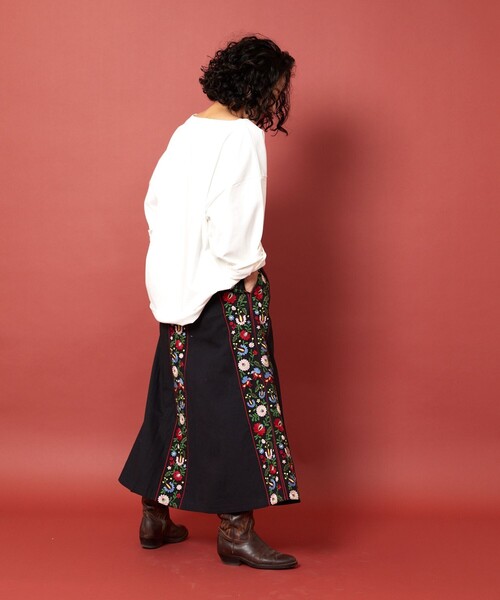 フリーダ　Freada レイヤー刺繍　ラップスカート 中古・古着通販】freada (フリーダ) レイヤー 刺繍 ラップ