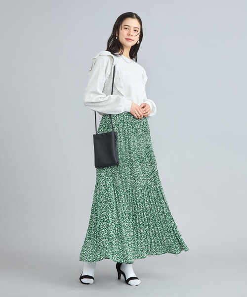 coen(コーエン)の「小花柄プリントマジョリカプリーツスカート(スカート・レディース・ブラック/ケリーグリーン・M/L)」の22枚目の写真