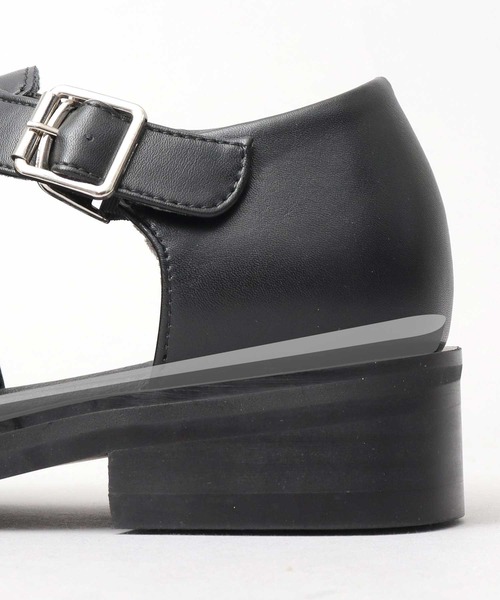 glabella（グラベラ）の「スクエアトゥ ヒールアップ グルカサンダル（サンダル・メンズ・ブラック・S/M/L）」の10枚目の写真