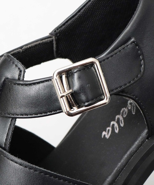 glabella（グラベラ）の「スクエアトゥ ヒールアップ グルカサンダル（サンダル・メンズ・ブラック・S/M/L）」の11枚目の写真