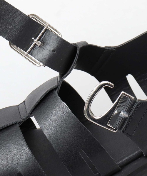 glabella（グラベラ）の「スクエアトゥ ヒールアップ グルカサンダル（サンダル・メンズ・ブラック・S/M/L）」の13枚目の写真