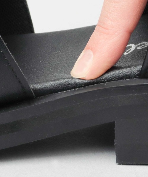 glabella（グラベラ）の「スクエアトゥ ヒールアップ グルカサンダル（サンダル・メンズ・ブラック・S/M/L）」の16枚目の写真