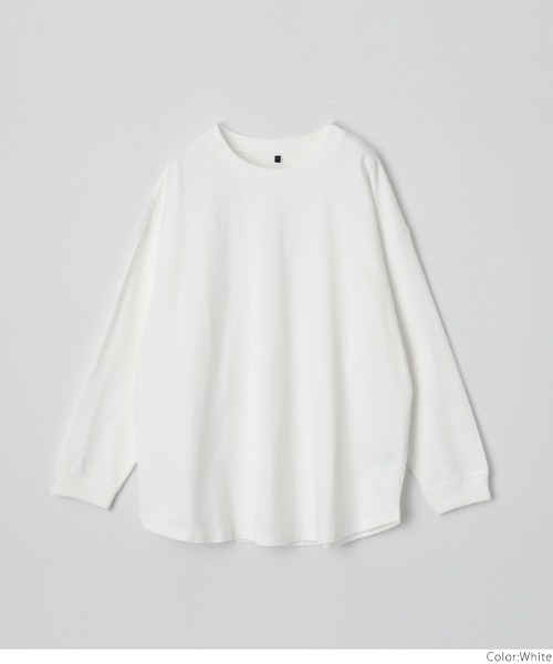 coca(coca)(コカ)の「メンズ 天竺ドロップテールロングTシャツ(Tシャツ/カットソー・メンズ・ホワイト/チャコール/ライトベージュ/ライトブルー・M/L/XL)」の17枚目の写真