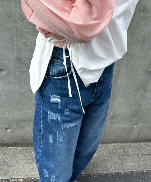 archives（アルシーヴ）の「〈limited〉CURVE DENIM（デニムパンツ・レディース・サックスブルー/ロイヤルブルー・MEDIUM/SMALL）」の16枚目の写真