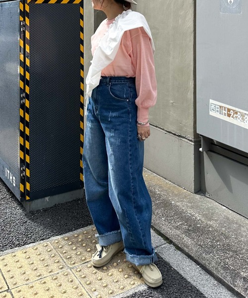 archives（アルシーヴ）の「〈limited〉CURVE DENIM（デニムパンツ・レディース・サックスブルー/ロイヤルブルー・MEDIUM/SMALL）」の10枚目の写真