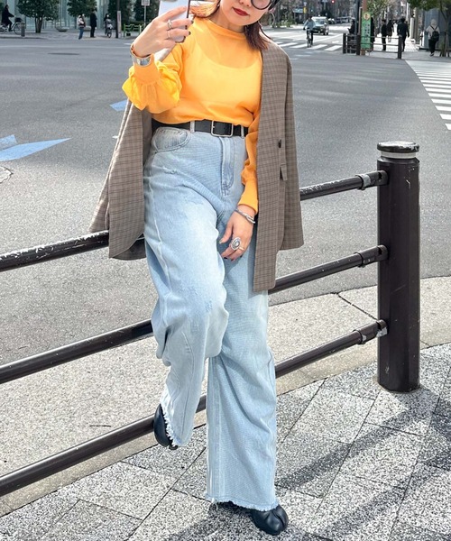 archives（アルシーヴ）の「〈limited〉CURVE DENIM（デニムパンツ・レディース・サックスブルー/ロイヤルブルー・MEDIUM/SMALL）」の18枚目の写真