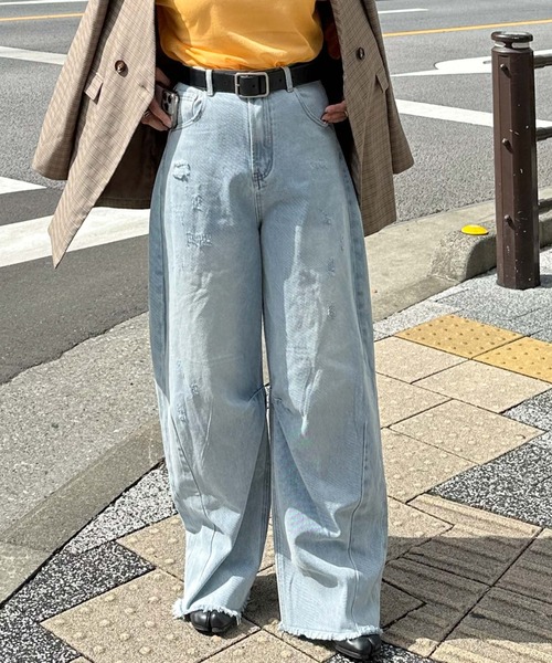 archives（アルシーヴ）の「〈limited〉CURVE DENIM（デニムパンツ・レディース・サックスブルー/ロイヤルブルー・MEDIUM/SMALL）」の17枚目の写真