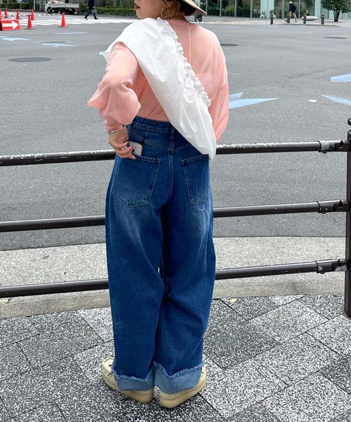 archives（アルシーヴ）の「〈limited〉CURVE DENIM（デニムパンツ・レディース・サックスブルー/ロイヤルブルー・MEDIUM/SMALL）」の13枚目の写真