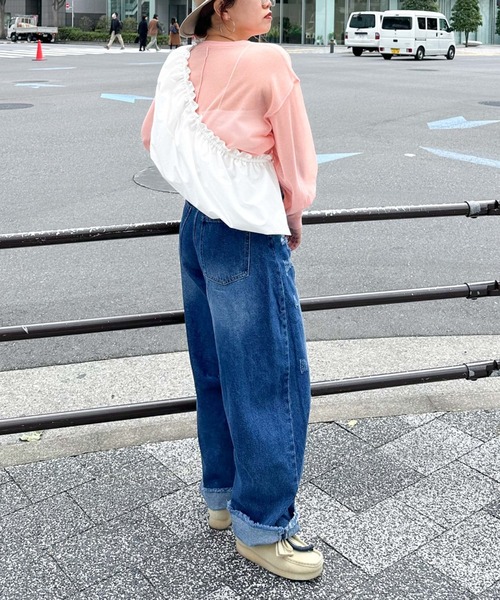 archives（アルシーヴ）の「〈limited〉CURVE DENIM（デニムパンツ・レディース・サックスブルー/ロイヤルブルー・MEDIUM/SMALL）」の14枚目の写真