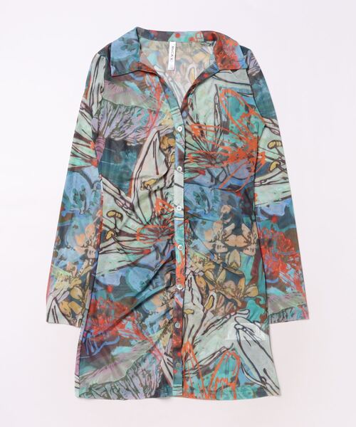 【セール】【直営店限定】RVCA レディース 【SAGE VAUGHN】 FREEWORLD DRESS ラッシュガード 【2024年春夏モデル】/ルーカ長袖水着シャツ（ラッシュガード）｜RVCA（ルーカ） 5,367円