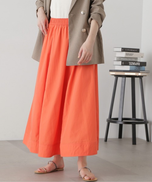 N.（N. Natural Beauty Basic）（エヌエヌナチュラルビューティーベーシック）の「◆ボリュームフレアスカート（スカート・レディース・チャコールグレー/オフホワイト/オレンジ・MEDIUM）」の19枚目の写真