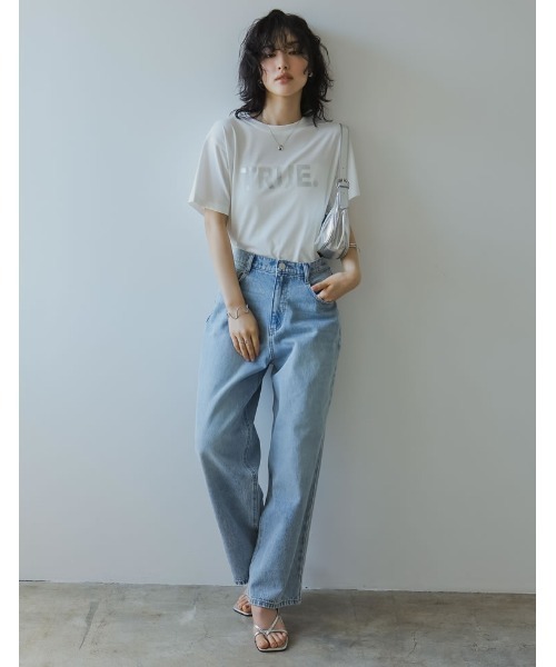 Re:EDIT（リエディ）の「[大きいサイズ有]細ストラップスクエアトゥトングサンダル（サンダル・レディース・ブラック/シルバー/ホワイト/ゴールド・SMALL/MEDIUM/LARGE/X-LARGE/XX-LARGE）」の9枚目の写真