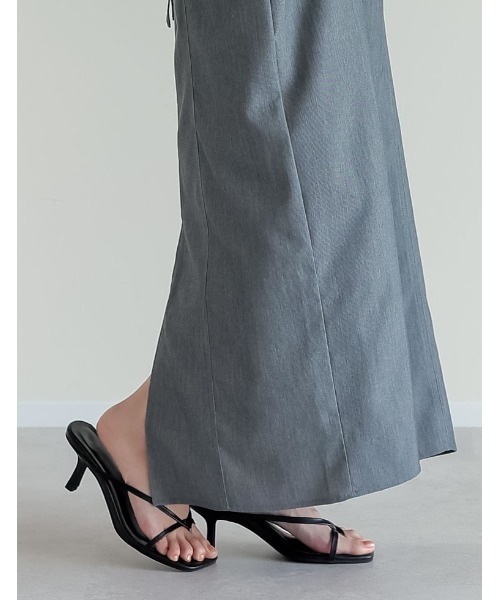 Re:EDIT（リエディ）の「[大きいサイズ有]細ストラップスクエアトゥトングサンダル（サンダル・レディース・ブラック/シルバー/ホワイト/ゴールド・SMALL/MEDIUM/LARGE/X-LARGE/XX-LARGE）」の21枚目の写真