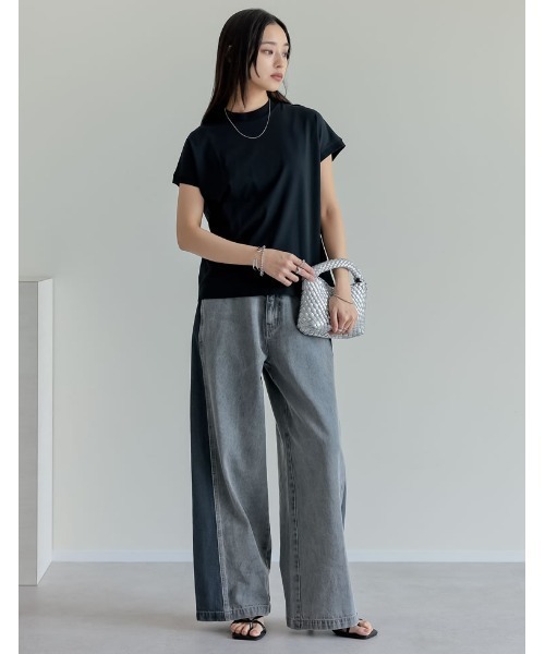 Re:EDIT（リエディ）の「[大きいサイズ有]細ストラップスクエアトゥトングサンダル（サンダル・レディース・ブラック/シルバー/ホワイト/ゴールド・SMALL/MEDIUM/LARGE/X-LARGE/XX-LARGE）」の19枚目の写真