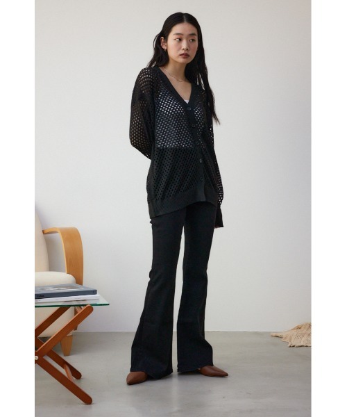 AZUL by moussy（アズールバイマウジー）の「メッシュカーデ（カーディガン/ボレロ・レディース・アイボリー/ブラック/ライトブルー/グレー・FREE）」の18枚目の写真