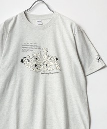 Disney/ディズニー ミッキーフレンズ ミニー くまのプーさん 101匹わんちゃん プリント半袖Tシャツ レディース メンズ