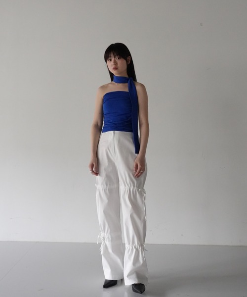 Uenui（ウニュイ）の「【ZOZO限定】リボン ビスチェ トップス チューブトップ ベアトップ（Tシャツ/カットソー・レディース・ブルー/ホワイト/ブラウン・FREE）」の17枚目の写真