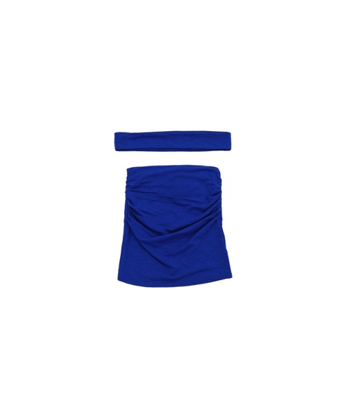 Uenui（ウニュイ）の「【ZOZO限定】リボン ビスチェ トップス チューブトップ ベアトップ（Tシャツ/カットソー・レディース・ブルー/ホワイト/ブラウン・FREE）」の7枚目の写真