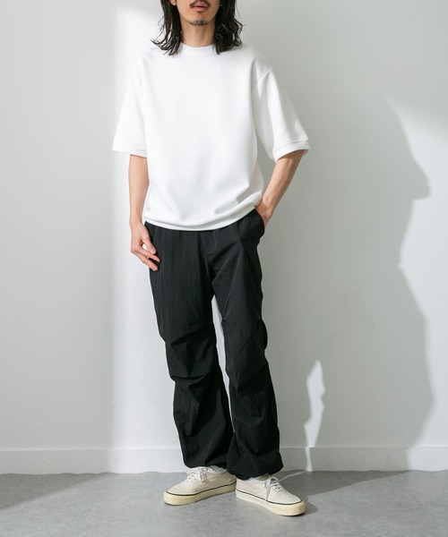 URBAN RESEARCH Sonny Label(アーバンリサーチサニーレーベル)の「シルキーダンボールニットTシャツ(Tシャツ/カットソー・メンズ・ホワイト/グリーン/ネイビー/イエロー/ライトブラウン/グレー/ブルー・MEDIUM/LARGE)」の16枚目の写真