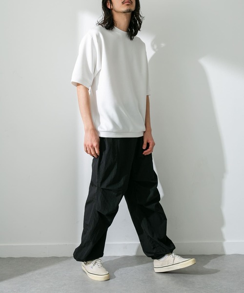 URBAN RESEARCH Sonny Label(アーバンリサーチサニーレーベル)の「シルキーダンボールニットTシャツ(Tシャツ/カットソー・メンズ・ホワイト/グリーン/ネイビー/イエロー/ライトブラウン/グレー/ブルー・MEDIUM/LARGE)」の17枚目の写真