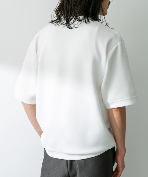 URBAN RESEARCH Sonny Label(アーバンリサーチサニーレーベル)の「シルキーダンボールニットTシャツ(Tシャツ/カットソー・メンズ・ホワイト/グリーン/ネイビー/イエロー/ライトブラウン/グレー/ブルー・MEDIUM/LARGE)」の20枚目の写真
