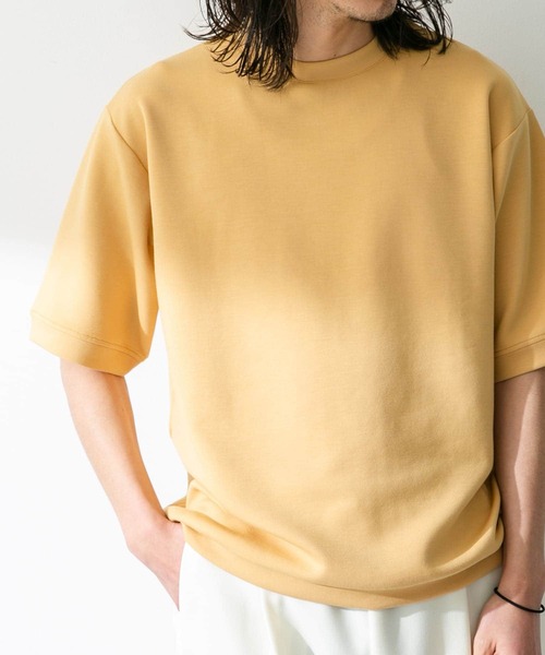 URBAN RESEARCH Sonny Label(アーバンリサーチサニーレーベル)の「シルキーダンボールニットTシャツ(Tシャツ/カットソー・メンズ・ホワイト/グリーン/ネイビー/イエロー/ライトブラウン/グレー/ブルー・MEDIUM/LARGE)」の15枚目の写真
