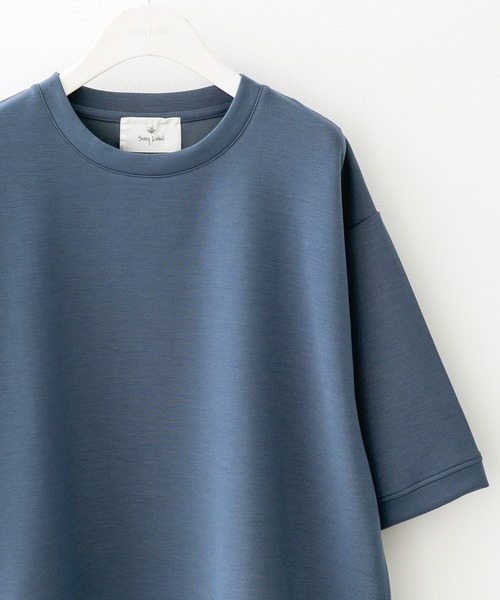 URBAN RESEARCH Sonny Label(アーバンリサーチサニーレーベル)の「シルキーダンボールニットTシャツ(Tシャツ/カットソー・メンズ・ホワイト/グリーン/ネイビー/イエロー/ライトブラウン/グレー/ブルー・MEDIUM/LARGE)」の6枚目の写真