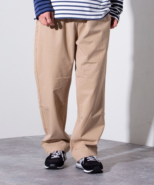 GLOSTER（グロスター）の「【GLOSTER/グロスター】GOODNESS イージーパンツ シェフパンツ (無地/チェック)（その他パンツ・メンズ・グリーン/グリーン系その他/キナリ/ベージュ/インディゴブルー/サックスブルー/ブラック・M/S/L）」の3枚目の写真