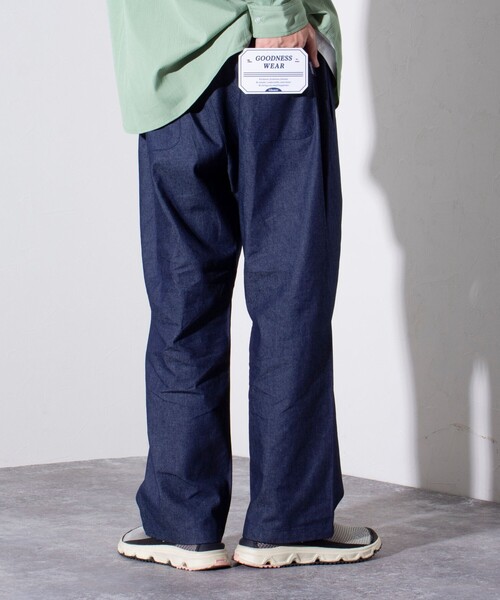 GLOSTER（グロスター）の「【GLOSTER/グロスター】GOODNESS イージーパンツ シェフパンツ (無地/チェック)（その他パンツ・メンズ・グリーン/グリーン系その他/キナリ/ベージュ/インディゴブルー/サックスブルー/ブラック・M/S/L）」の7枚目の写真