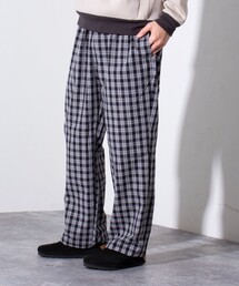 GLOSTER | 【GLOSTER/グロスター】GOODNESS イージーパンツ シェフパンツ (無地/チェック)(その他パンツ)