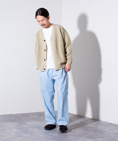 GLOSTER（グロスター）の「【GLOSTER/グロスター】GOODNESS イージーパンツ シェフパンツ (無地/チェック)（その他パンツ・メンズ・グリーン/グリーン系その他/キナリ/ベージュ/インディゴブルー/サックスブルー/ブラック・M/S/L）」の8枚目の写真