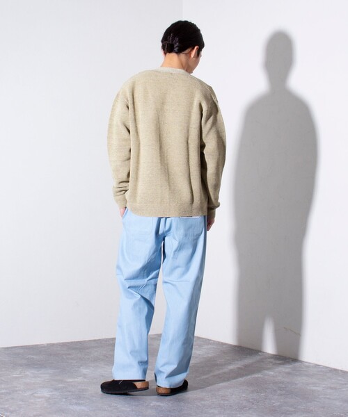 GLOSTER（グロスター）の「【GLOSTER/グロスター】GOODNESS イージーパンツ シェフパンツ (無地/チェック)（その他パンツ・メンズ・グリーン/グリーン系その他/キナリ/ベージュ/インディゴブルー/サックスブルー/ブラック・M/S/L）」の10枚目の写真