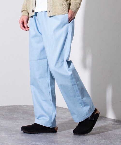 GLOSTER（グロスター）の「【GLOSTER/グロスター】GOODNESS イージーパンツ シェフパンツ (無地/チェック)（その他パンツ・メンズ・グリーン/グリーン系その他/キナリ/ベージュ/インディゴブルー/サックスブルー/ブラック・M/S/L）」の14枚目の写真