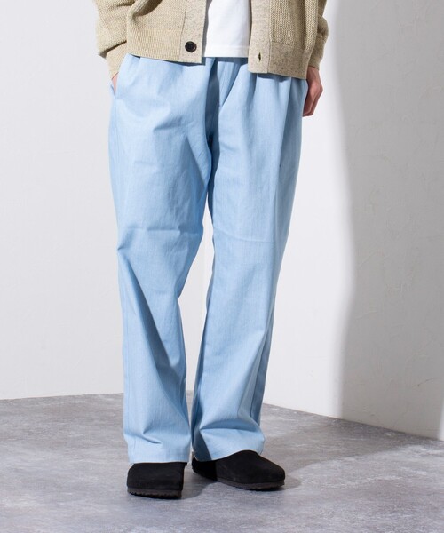 GLOSTER（グロスター）の「【GLOSTER/グロスター】GOODNESS イージーパンツ シェフパンツ (無地/チェック)（その他パンツ・メンズ・グリーン/グリーン系その他/キナリ/ベージュ/インディゴブルー/サックスブルー/ブラック・M/S/L）」の15枚目の写真