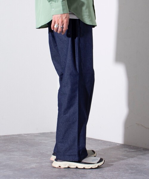 GLOSTER（グロスター）の「【GLOSTER/グロスター】GOODNESS イージーパンツ シェフパンツ (無地/チェック)（その他パンツ・メンズ・グリーン/グリーン系その他/キナリ/ベージュ/インディゴブルー/サックスブルー/ブラック・M/S/L）」の22枚目の写真