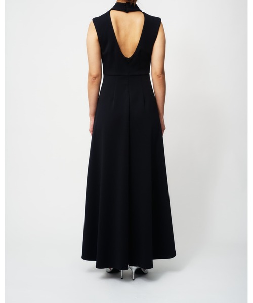 THINGS THAT MATTER（シングス ザット マター）の「SPONDISH JERSEY LONG FLARE DRESS / スポンディッシュジャージロングフレアドレス（ワンピース・レディース・ブラック/グリーン・1/2）」の18枚目の写真