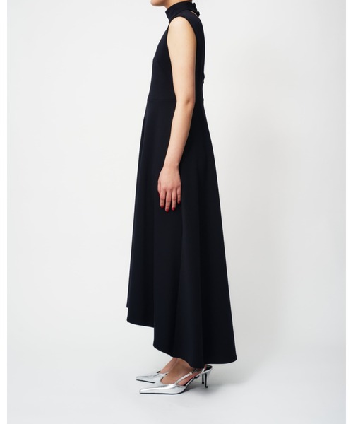 THINGS THAT MATTER（シングス ザット マター）の「SPONDISH JERSEY LONG FLARE DRESS / スポンディッシュジャージロングフレアドレス（ワンピース・レディース・ブラック/グリーン・1/2）」の20枚目の写真