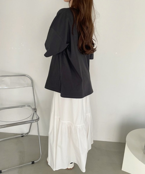 Ada.（エイダ）の「絵画プリント ビッグTシャツ（Tシャツ/カットソー・レディース・ブラック/オフホワイト/ブルー・FREE）」の17枚目の写真