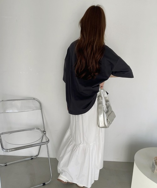 Ada.（エイダ）の「絵画プリント ビッグTシャツ（Tシャツ/カットソー・レディース・ブラック/オフホワイト/ブルー・FREE）」の18枚目の写真