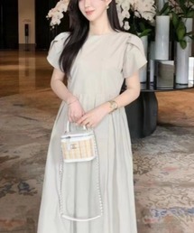 a lot of love | チューリップスリーブ プレーンワンピース(ワンピース)